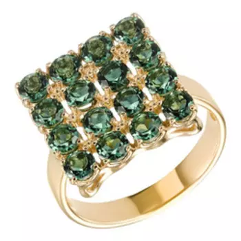 Серебряное кольцо с празиолитами