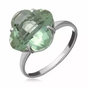 Серебряное кольцо с празиолитом