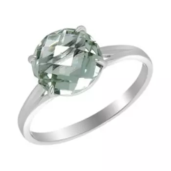 Серебряное кольцо с празиолитом