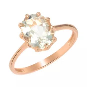 Серебряное кольцо с празиолитом