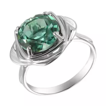 Серебряное кольцо с празиолитом