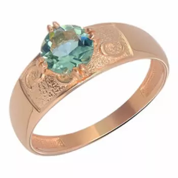 Серебряное кольцо с празиолитом