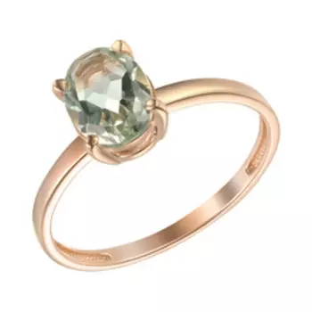 Серебряное кольцо с празиолитом