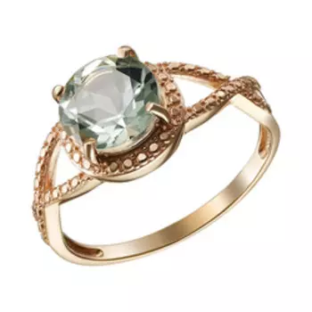 Серебряное кольцо с празиолитом