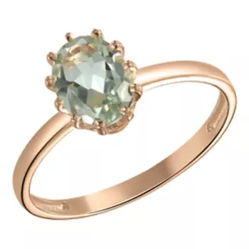 Серебряное кольцо с празиолитом