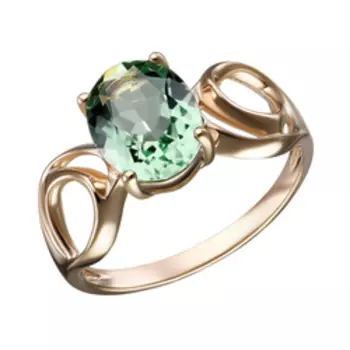 Серебряное кольцо с празиолитом