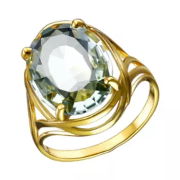 Серебряное кольцо с празиолитом