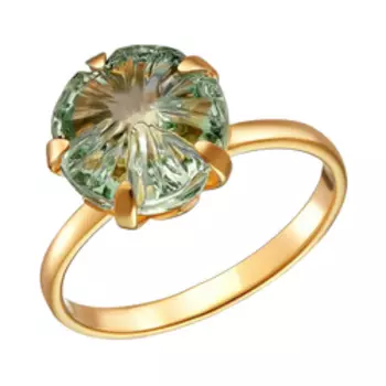 Серебряное кольцо с празиолитом