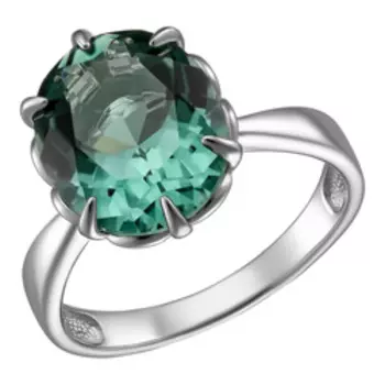 Серебряное кольцо с празиолитом