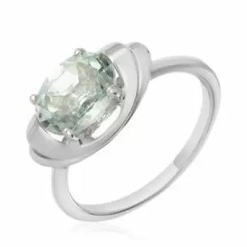 Серебряное кольцо с празиолитом