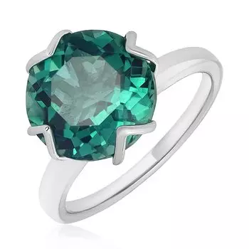 Серебряное кольцо с празиолитом