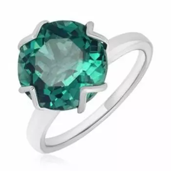 Серебряное кольцо с празиолитом