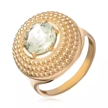 Серебряное кольцо с празиолитом