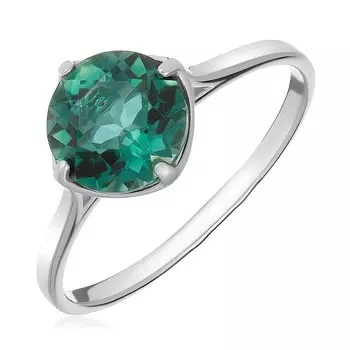 Серебряное кольцо с празиолитом