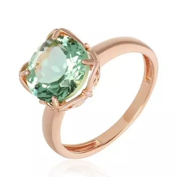 Серебряное кольцо с празиолитом