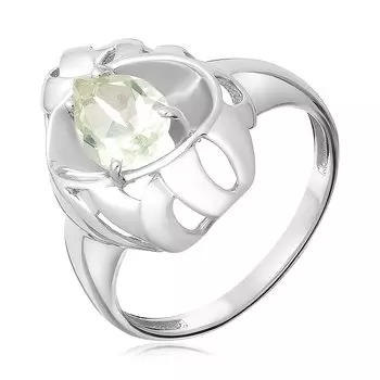 Серебряное кольцо с празиолитом