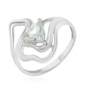 Серебряное кольцо с празиолитом