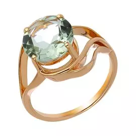 Серебряное кольцо с празиолитом