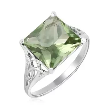 Серебряное кольцо с празиолитом