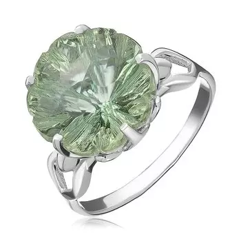 Серебряное кольцо с празиолитом