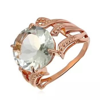 Серебряное кольцо с празиолитом