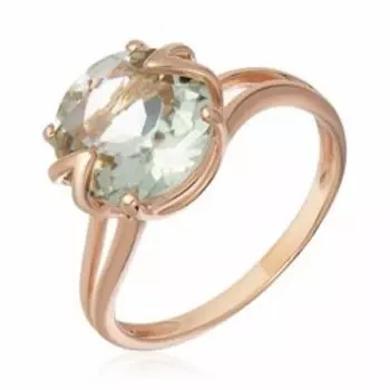 Серебряное кольцо с празиолитом