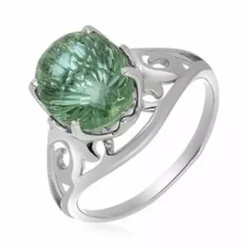 Серебряное кольцо с празиолитом