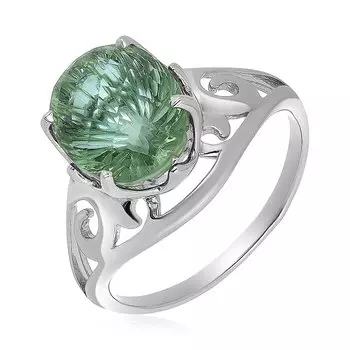 Серебряное кольцо с празиолитом