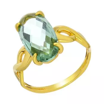 Серебряное кольцо с празиолитом