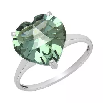 Серебряное кольцо с празиолитом