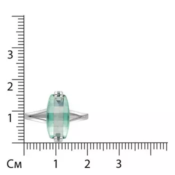 Серебряное кольцо с празиолитом