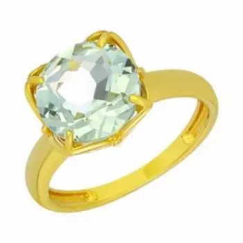 Серебряное кольцо с празиолитом