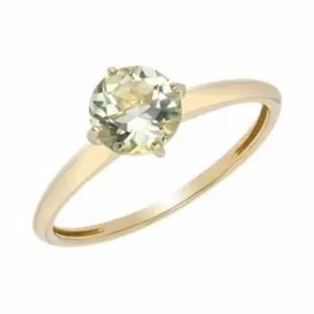 Серебряное кольцо с празиолитом