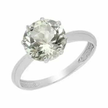Серебряное кольцо с празиолитом