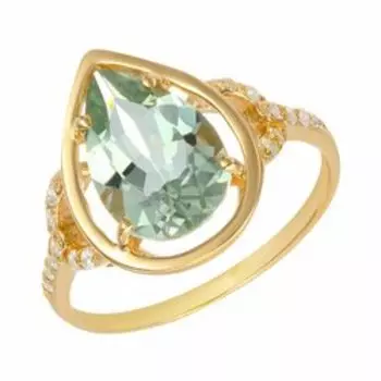 Серебряное кольцо с празиолитом