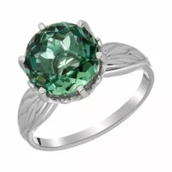 Серебряное кольцо с празиолитом