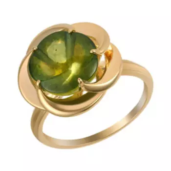 Серебряное кольцо с янтарем