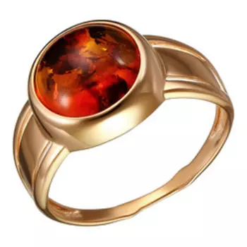 Серебряное кольцо с янтарем