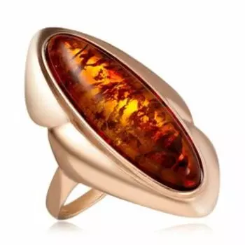 Серебряное кольцо с янтарем