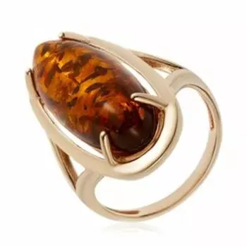 Серебряное кольцо с янтарём