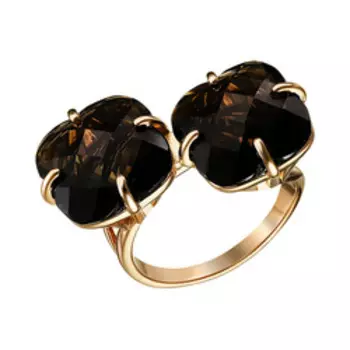 Серебряное кольцо с раухтопазами