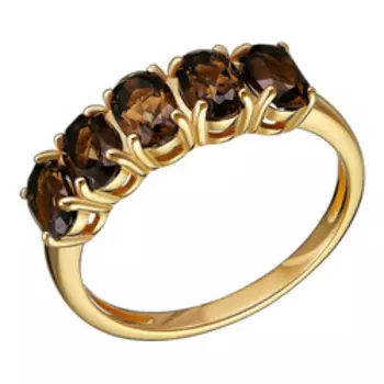 Серебряное кольцо с раухтопазами