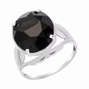 Серебряное кольцо с раухтопазом