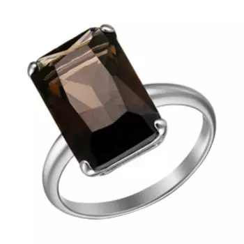 Серебряное кольцо с раухтопазом