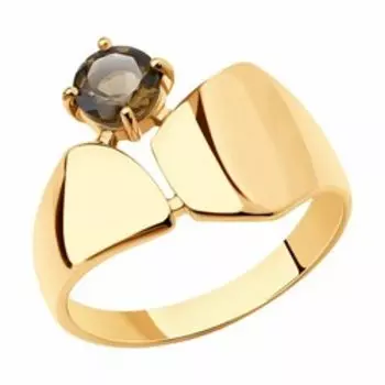 Серебряное кольцо с раухтопазом