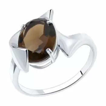 Серебряное кольцо с раухтопазом