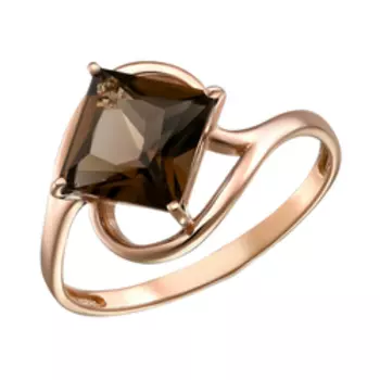 Серебряное кольцо с раухтопазом