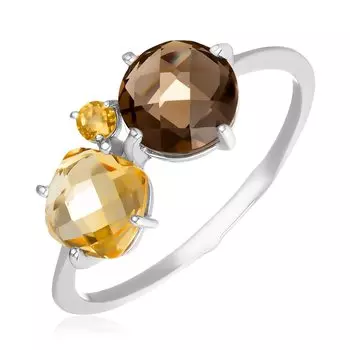 Серебряное кольцо с раухтопазом