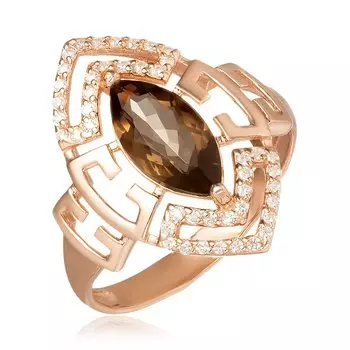 Серебряное кольцо с раухтопазом