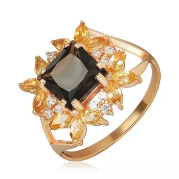 Серебряное кольцо с раухтопазом